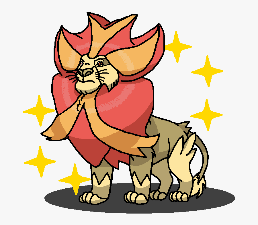 Shiny Pyroar Mufasa By Shawarmachine - Shiny Lion, Transparent Clipart