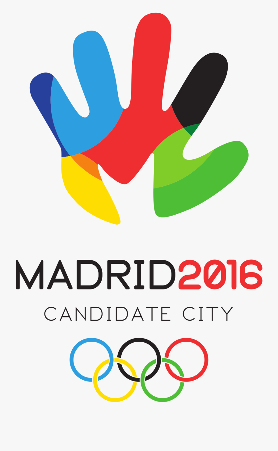 Clip Art Olympic 2016 Logo - Madrid Olympic Logo, Transparent Clipart