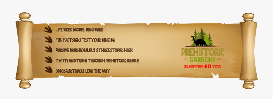 Dino Page Main Scroll - Zebu, Transparent Clipart