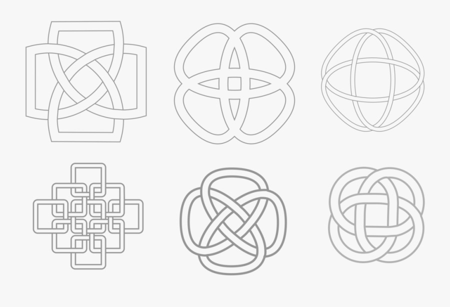 Line Art,angle,symmetry - Celtic Knot Simple Box, Transparent Clipart