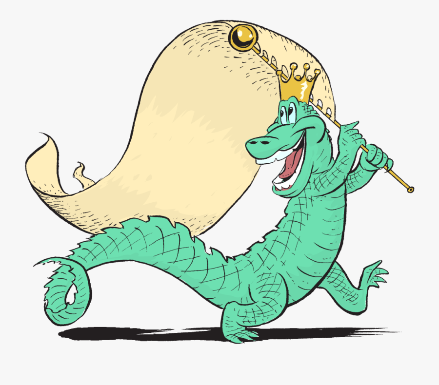 Clipart Alligator Cajun - Cartoon, Transparent Clipart