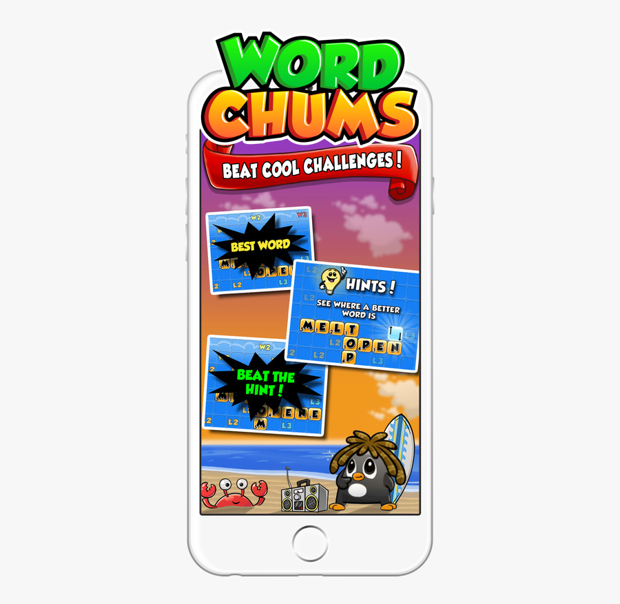 Word Chums, Transparent Clipart