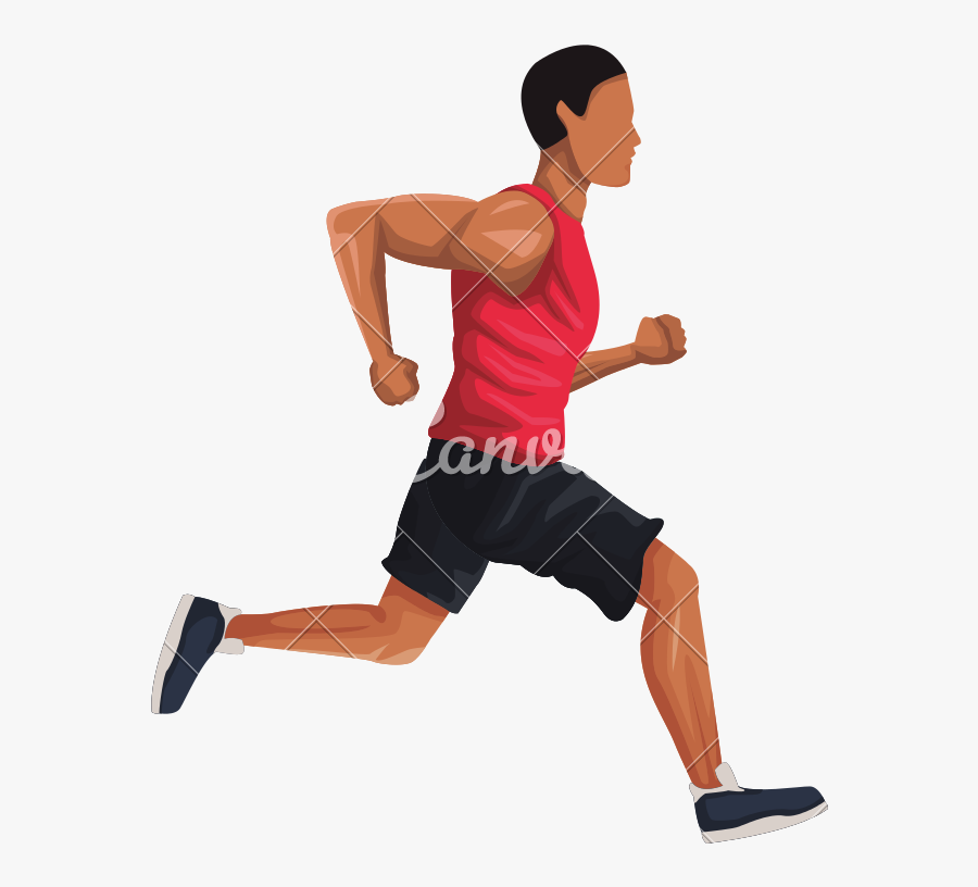 Athlete Vector Sport Person - Illustration People Running, Transparent Clipart