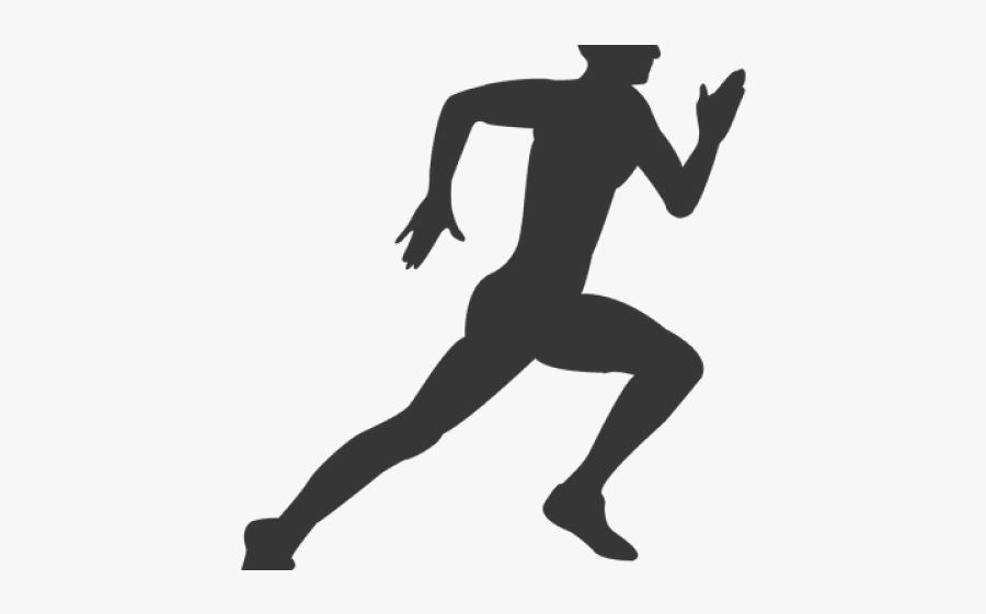 Man Running Silhouette - Transparent Background Runner Clip Art, Transparent Clipart