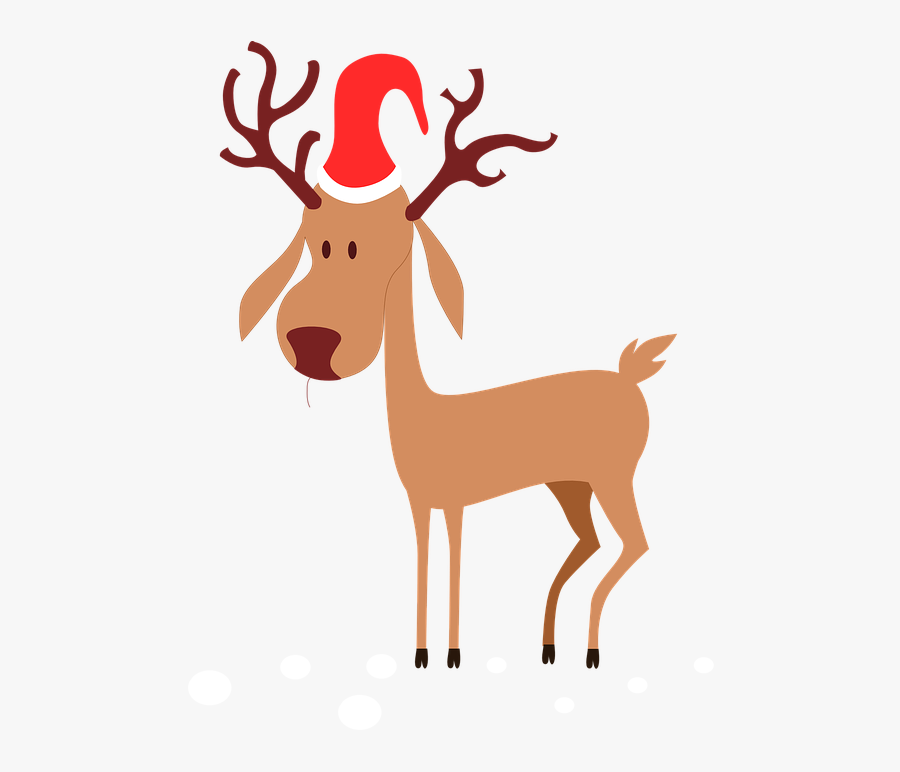 Antler Clipart Reindeer Hat - Reindeer With No Background, Transparent Clipart