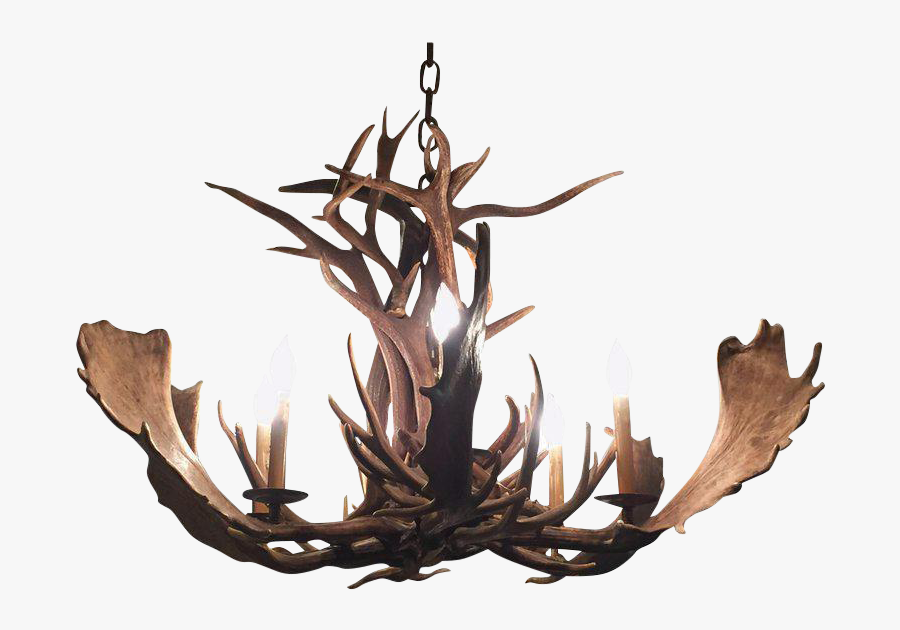Transparent Antlers Png - Chandelier, Transparent Clipart