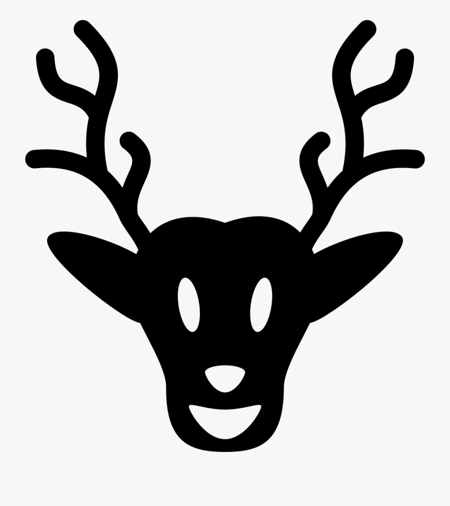 Moose - Black And White Moose Head Png, Transparent Clipart