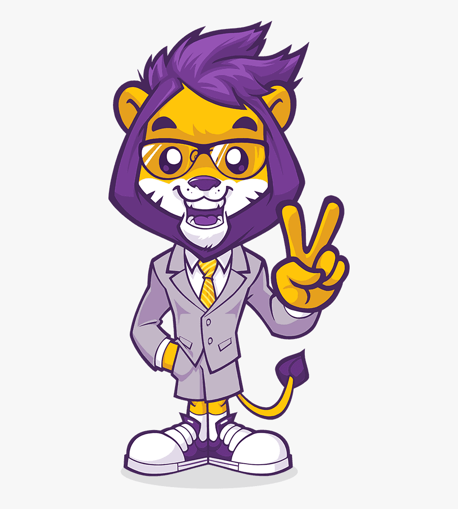 Mascot Design Lion - Mascot Design, Transparent Clipart