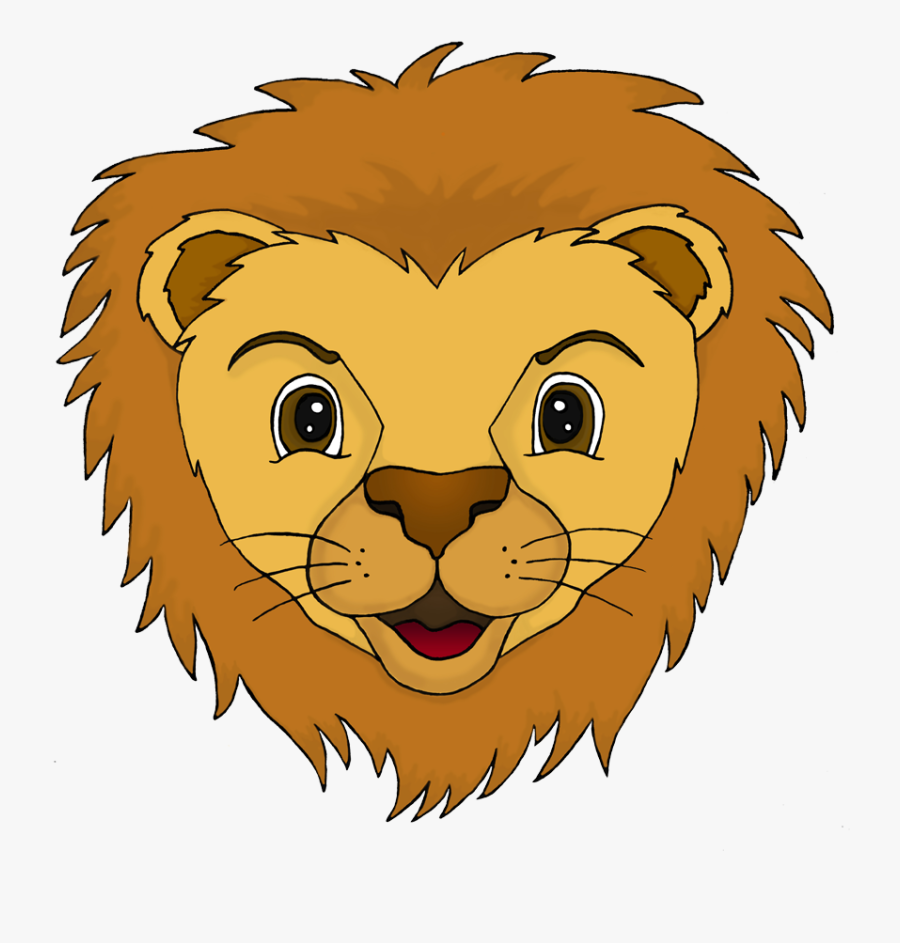 Cartoon Lion Head Png, Transparent Clipart