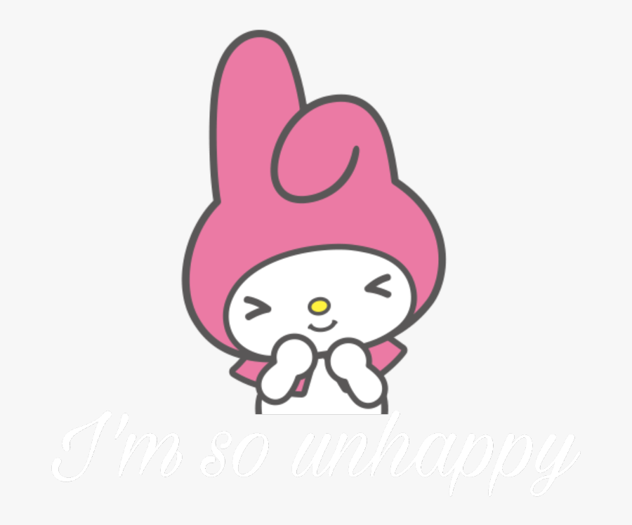 #sanrio #mymelody #sad #unhappy - Melody Hello Kitty Png, Transparent Clipart