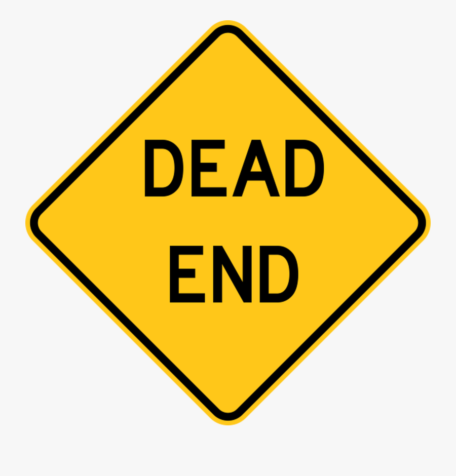Tornado Watch Sticker - Dead End Sign Cartoon, Transparent Clipart