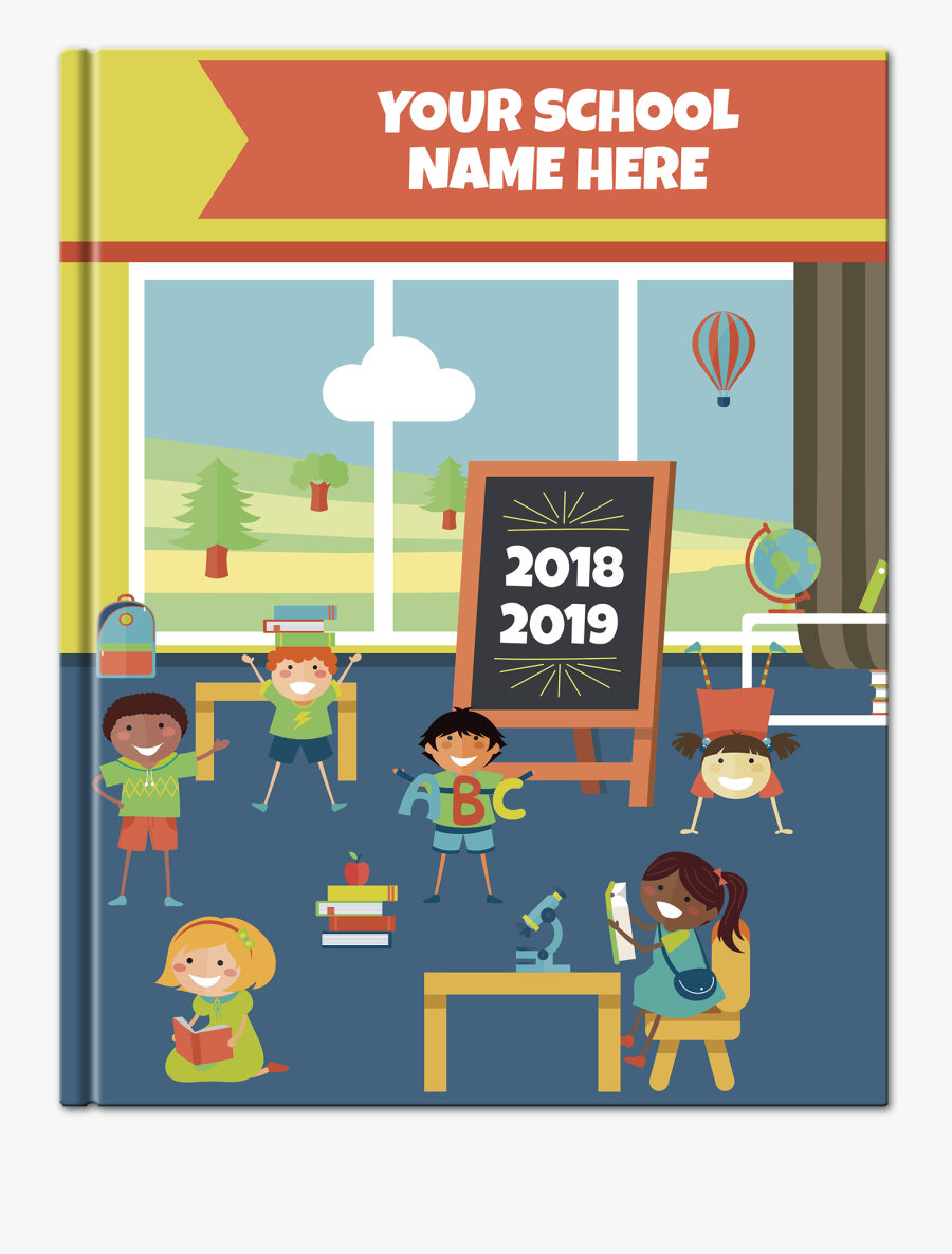 Pictavo Modern Yearbook Cover - Cartoon, Transparent Clipart