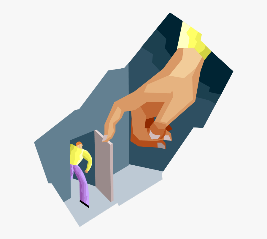 Man Opening The Door Vector Png, Transparent Clipart