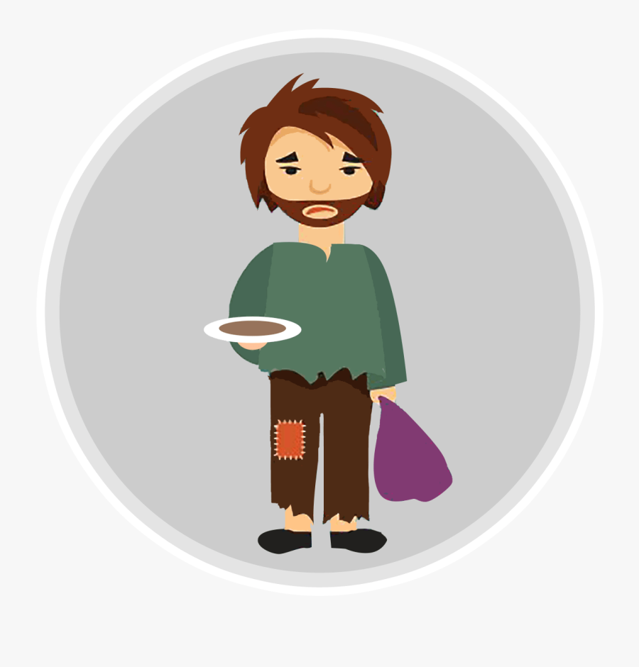 Clip Art Homeless Clipart - Homelessness Cartoon Transparent, Transparent Clipart