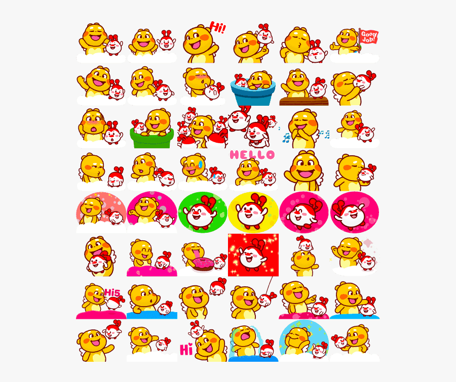 Qoobee Milky Sticker Collection1, Transparent Clipart