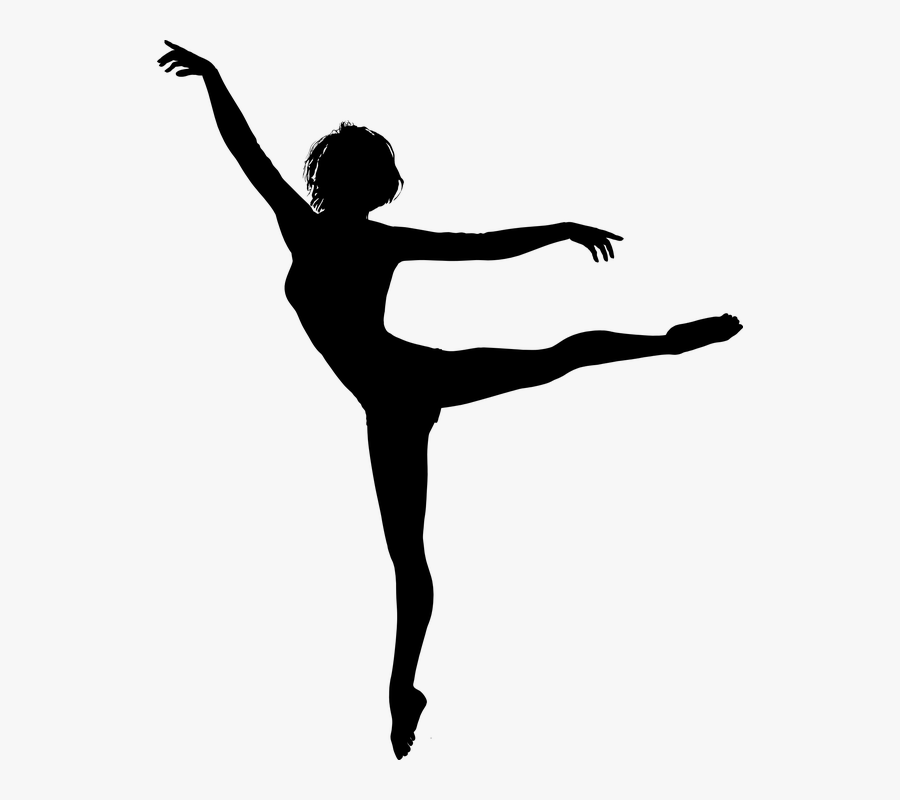 Dancing Girl Silhouette Png, Transparent Clipart