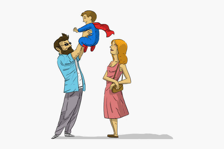 Madre, Madre E Hijo - Cartoon, Transparent Clipart