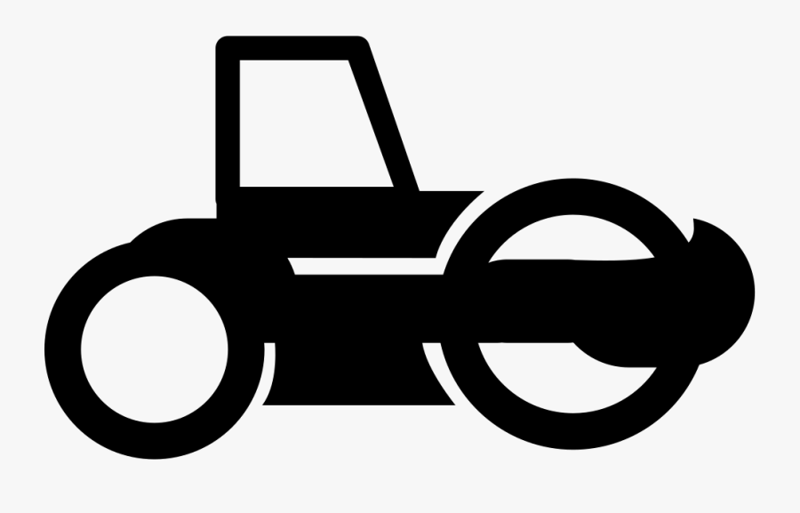 Road Roller Tractor - Compactor Icon Png, Transparent Clipart