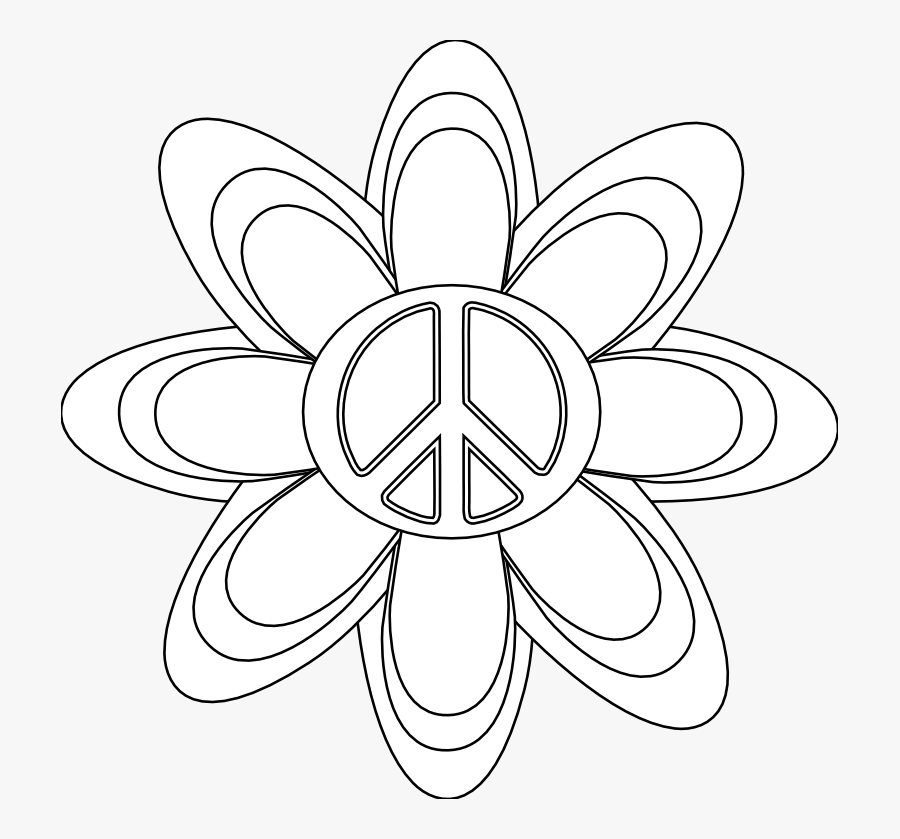 Free Coloring Pages Of Hearts Free Printable Peace - Easy Peace Sign Drawings, Transparent Clipart
