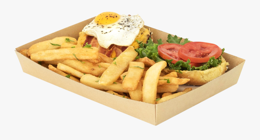 Clip Art Dining Food Disposable Cardboard - Tray Of Food Transparent, Transparent Clipart