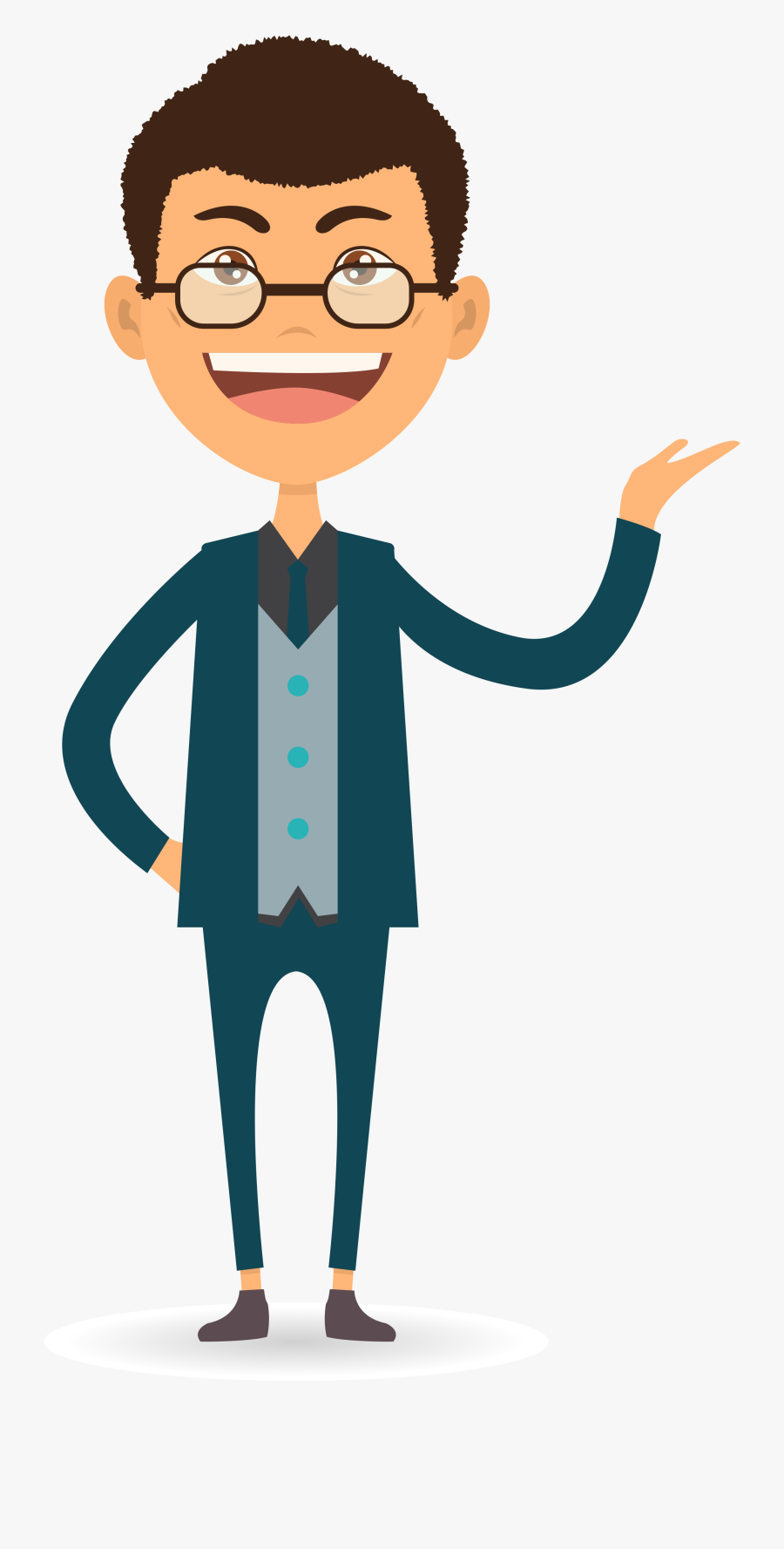 Homme Qui Montre Fonctionnement - Bonhomme Qui Montre, Transparent Clipart