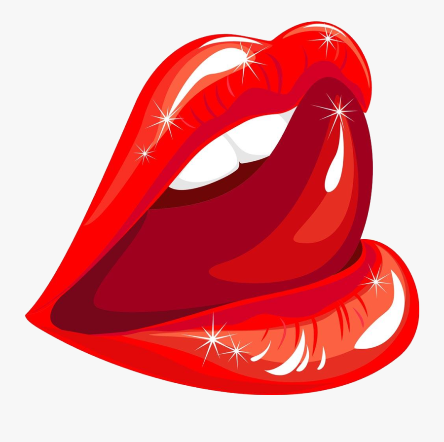Lip Mouth Licking Illustration - Sexy Lips Clipart Png , Free Transparent C...