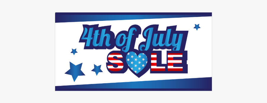 4th Of July Sale Banner, Transparent Clipart