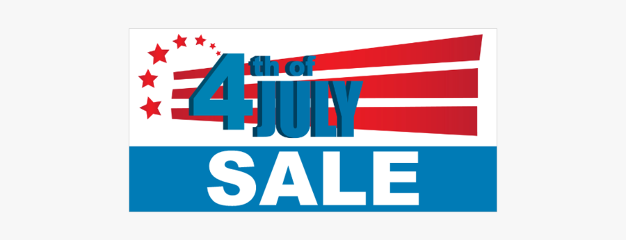 4th Of July Sale Banner, Transparent Clipart