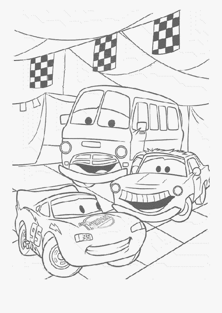 Coloring Pages For Boys Cars The Movie, Transparent Clipart