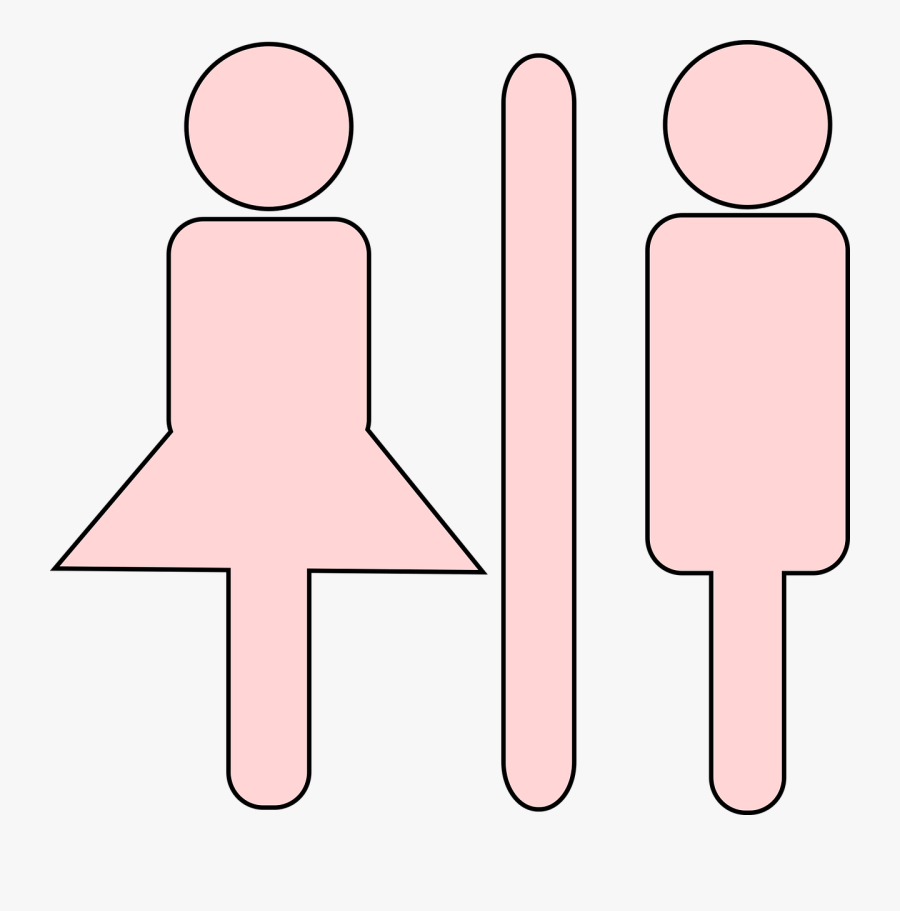 Toilet Sign, Boy, Girl, Toilet, Sign, Symbol, Icon - Toilet Untuk Anak Lakilaki Dan Perempuan, Transparent Clipart