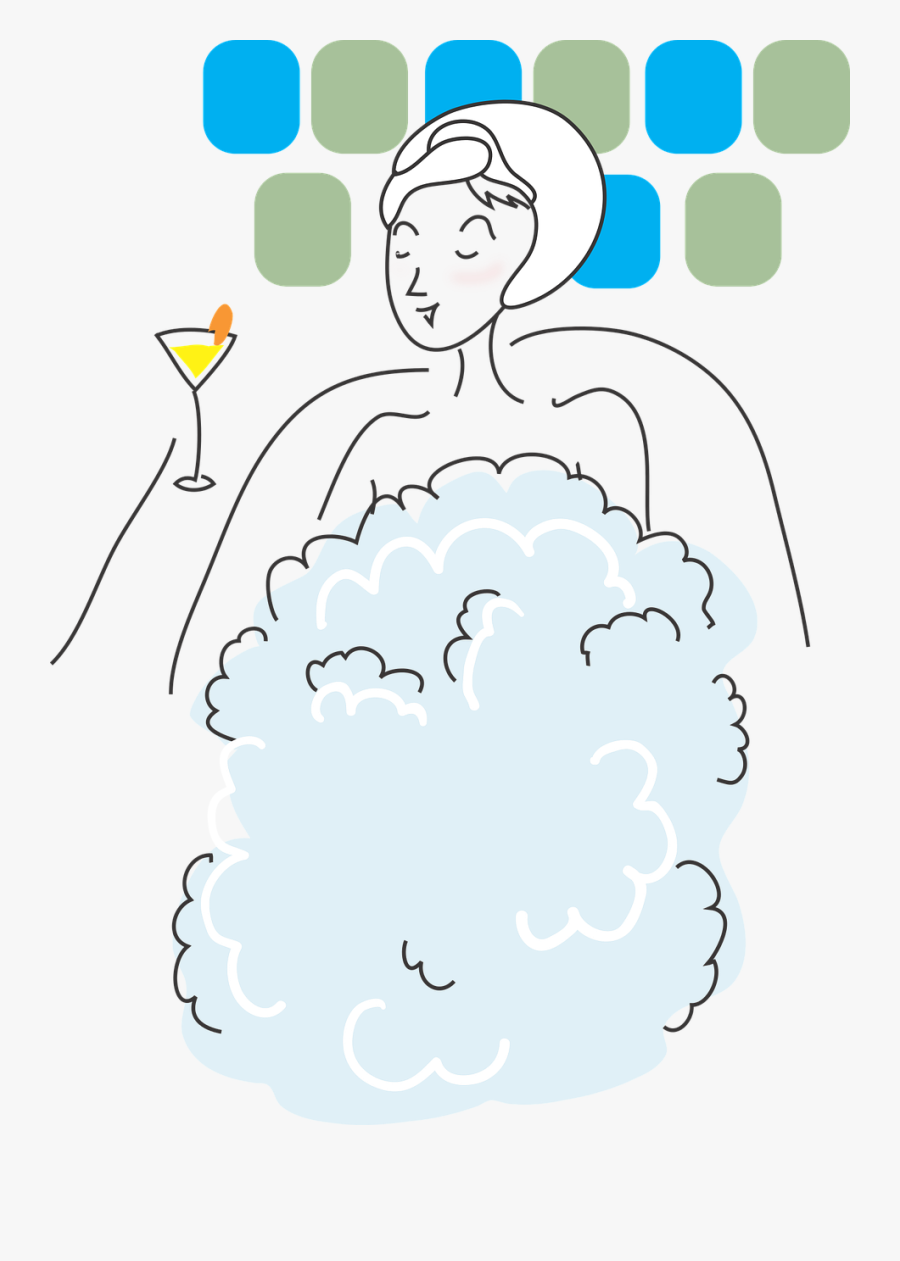 Espuma De Banho Desenho, Transparent Clipart