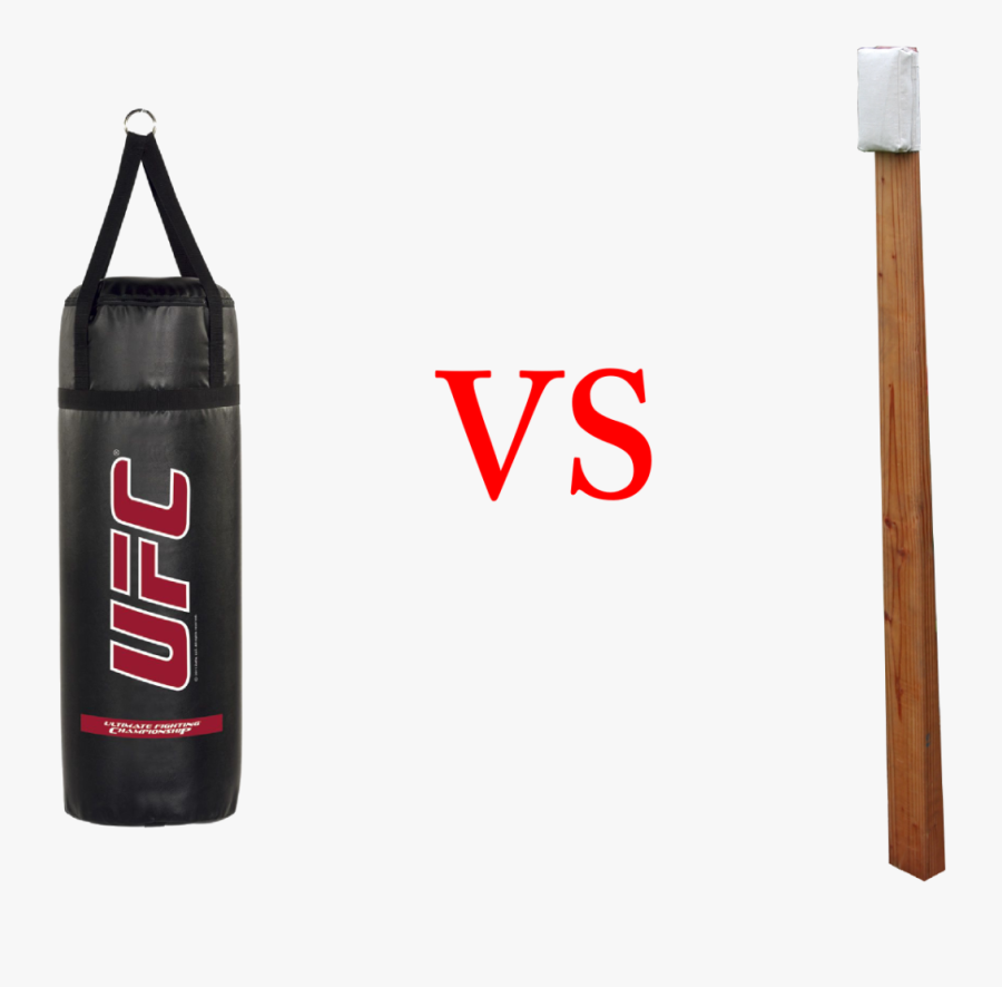 Transparent Punching Bag Png - Punching Post, Transparent Clipart