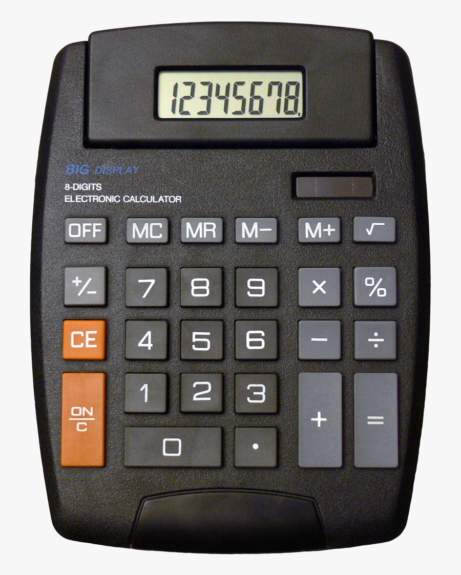 99 Cent Store Calculator, Transparent Clipart