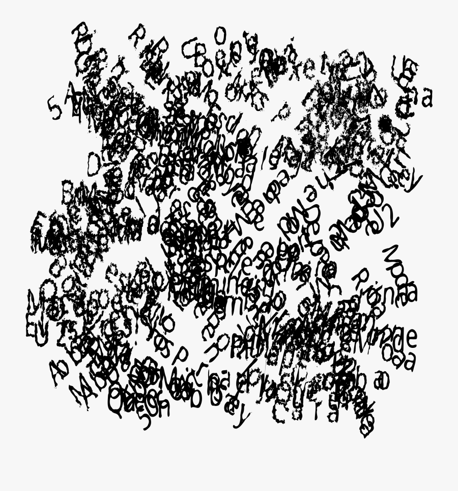 Dirty Text Clip Arts - Jumbled Text Png, Transparent Clipart