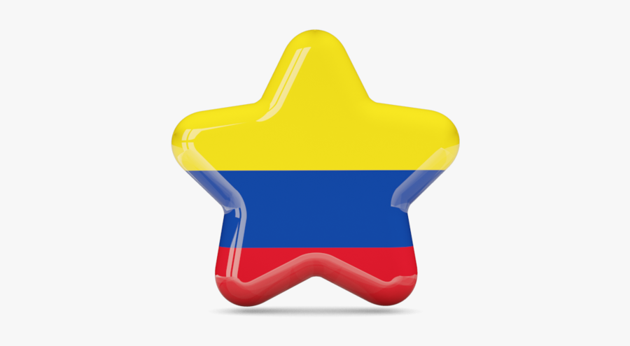 Colombia Flag Star - Flag Of Kosovo, Transparent Clipart