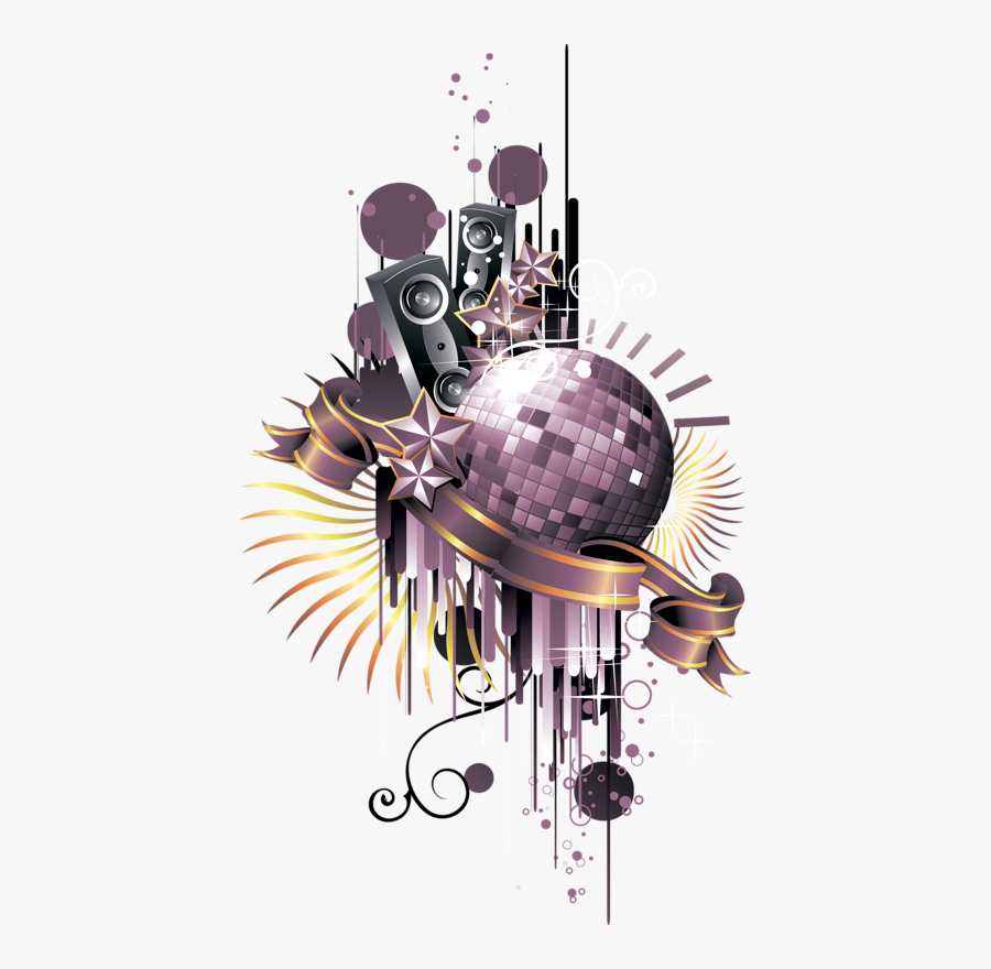 Nightclub Disco Ball - Dj Speakers Png, Transparent Clipart