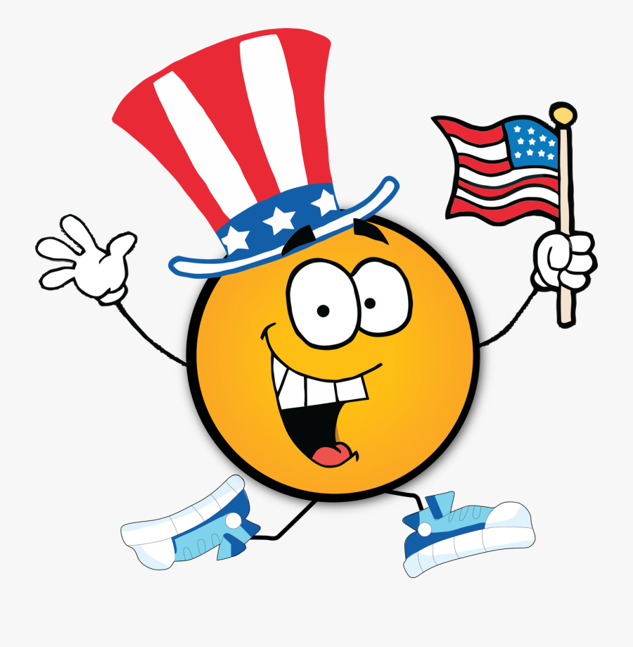 July 4th Cartoon, Transparent Clipart