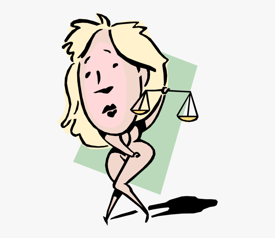 Vector Illustration Of The Naked Truth Idiom Shy Businesswoman - Idiom Illustration, Transparent Clipart