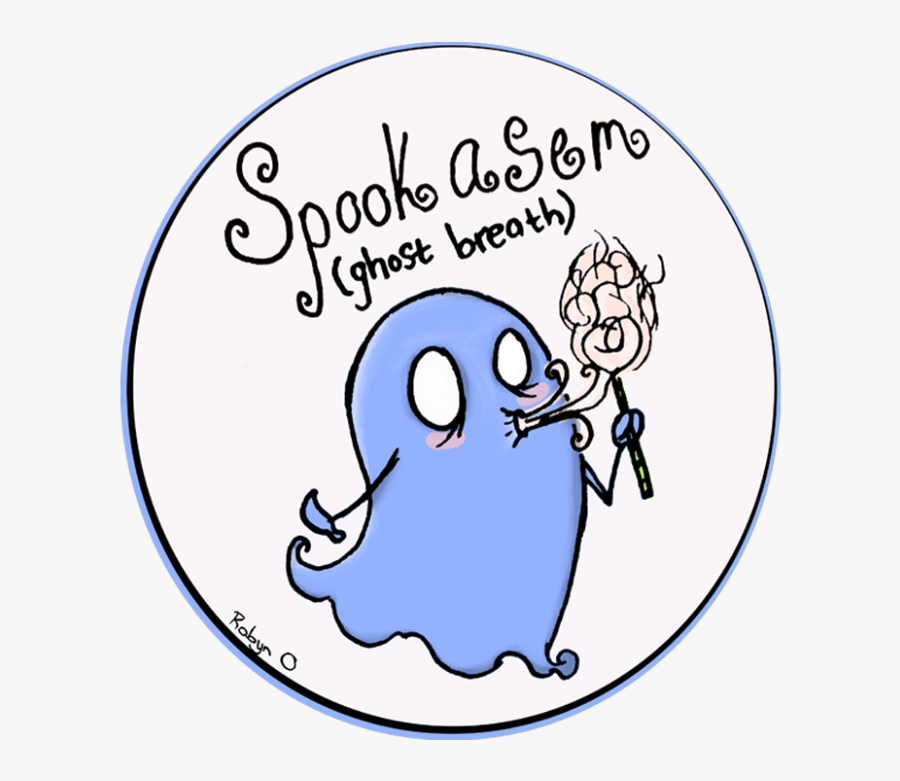 Clip Art Literal Of Afrikaans Words - Spookasem, Transparent Clipart