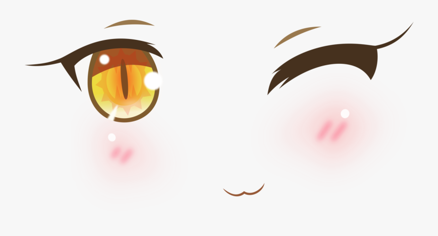 Anime Smile Png - Transparent Anime Eyes Png, Transparent Clipart