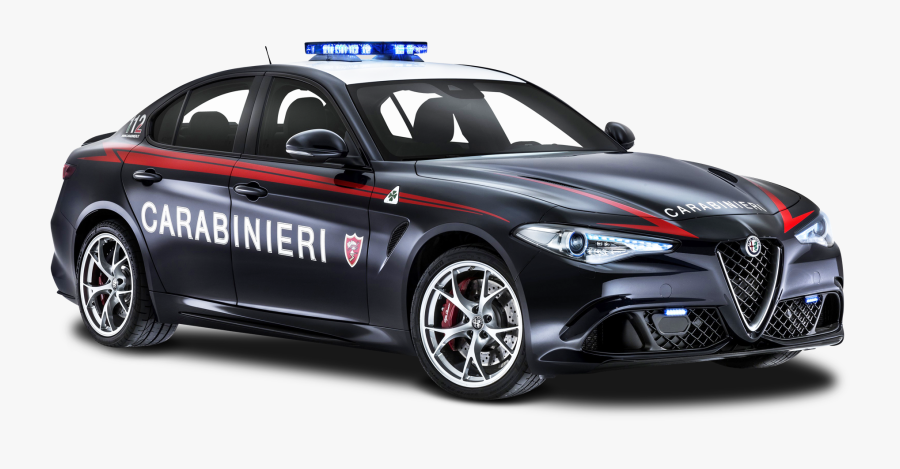 Police Car Transparent Png - Alfa Romeo Police Car, Transparent Clipart