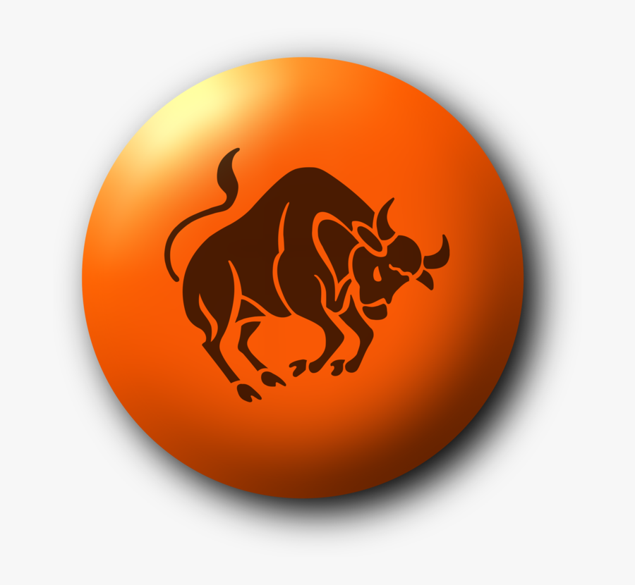 Small To Medium Sized - Zodiac Sign Taurus Logo, Transparent Clipart