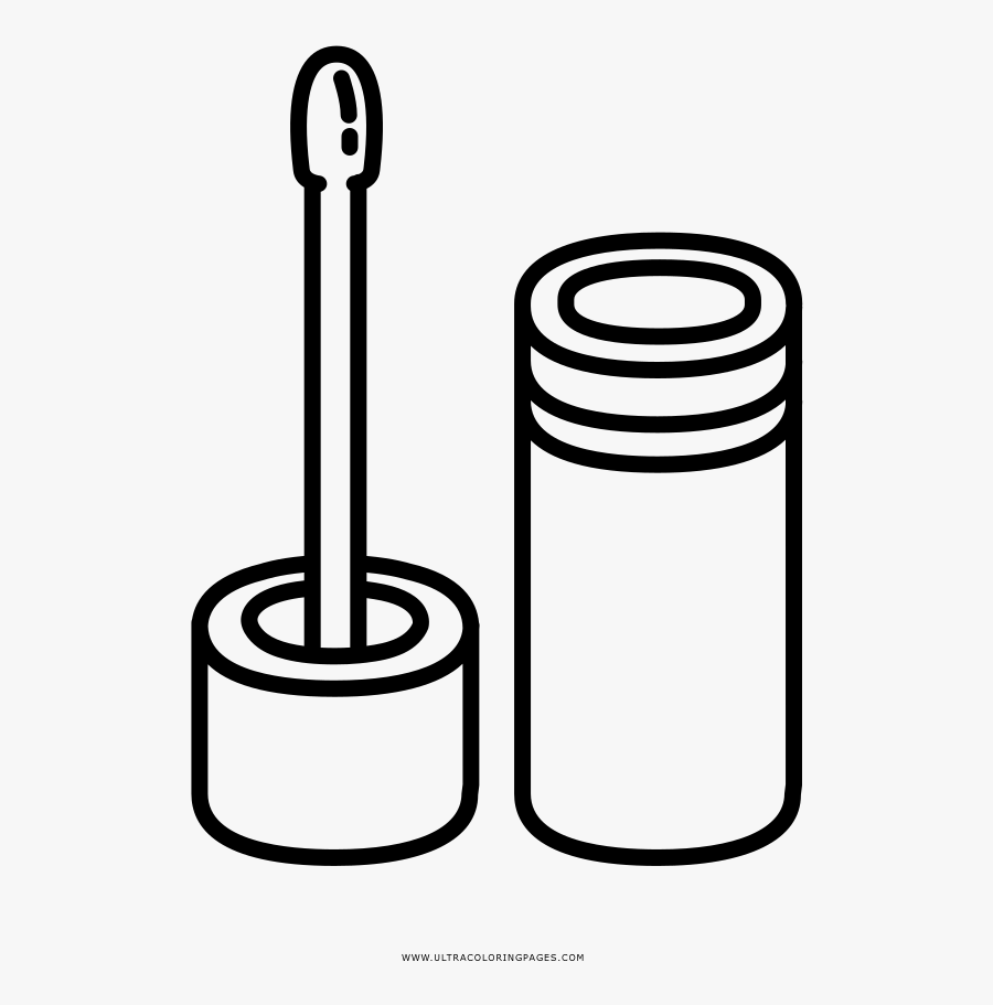Lip Gloss Coloring Page - Blog Piege A Moustique, Transparent Clipart