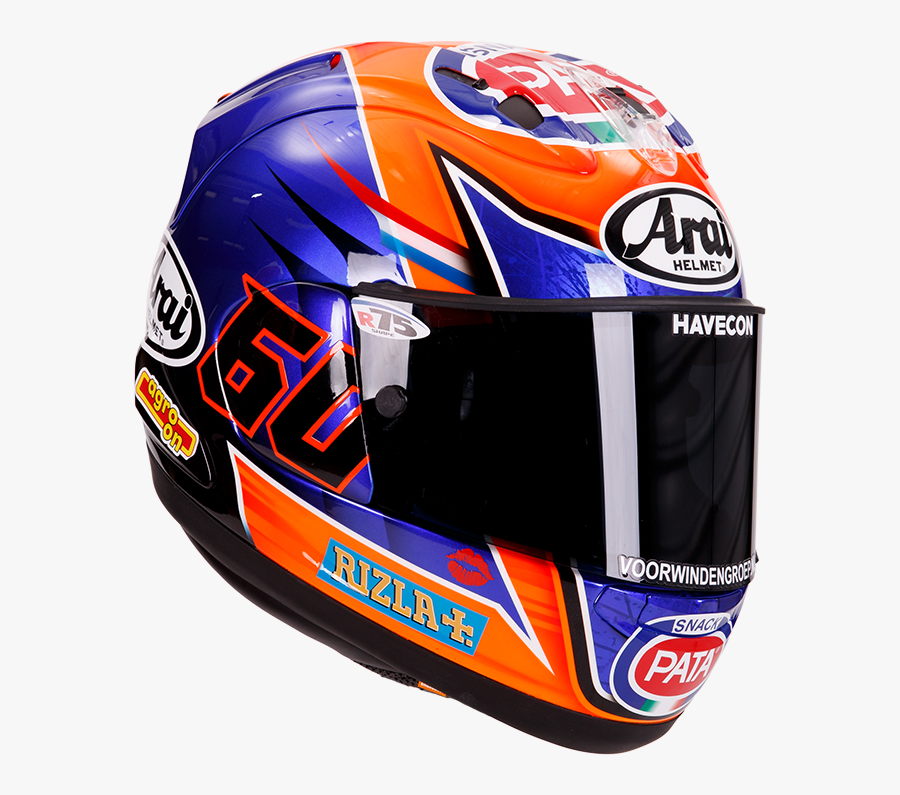 Transparent Motorcycle Helmet Clipart - Arai Van Der Mark, Transparent Clipart