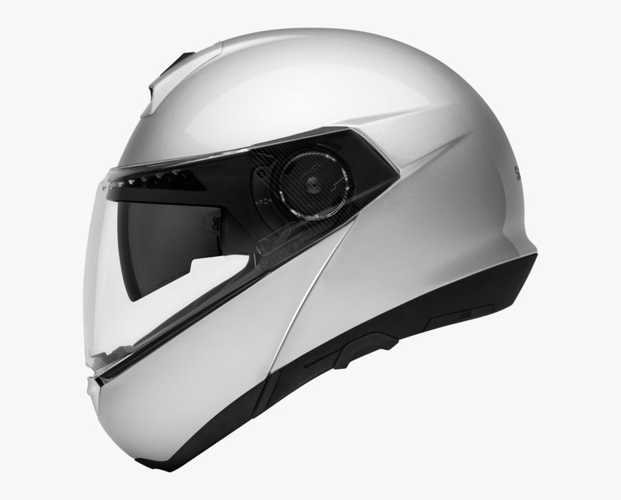 Motorcycle Helmet Clipart Solid Red - Schuberth C4 Pulse Silver, Transparent Clipart