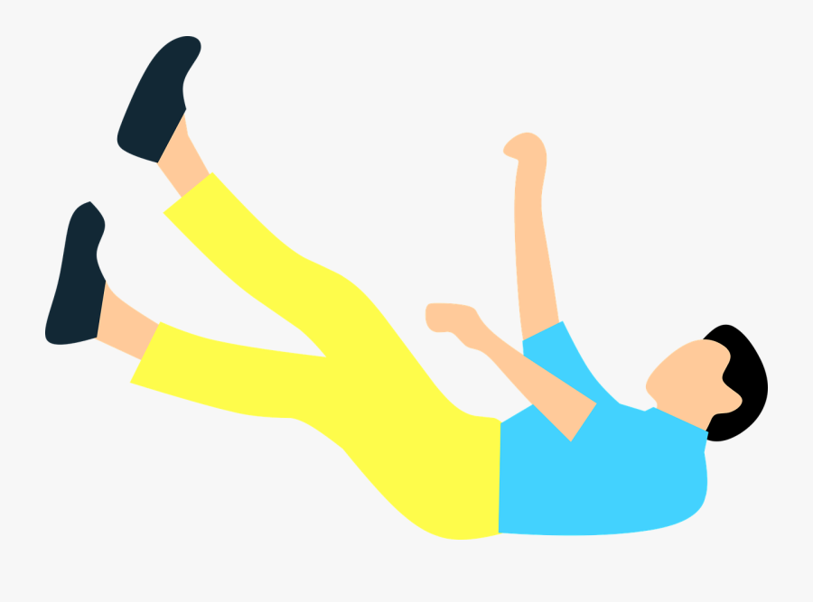 Falling Man Young - Drop Attacks In Meniere's Disease, Transparent Clipart