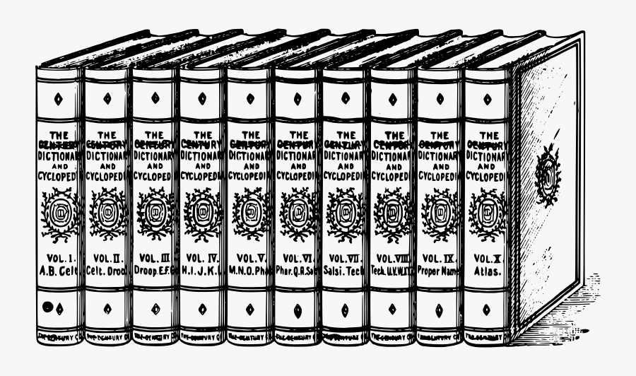 Books Transparent Black And White, Transparent Clipart