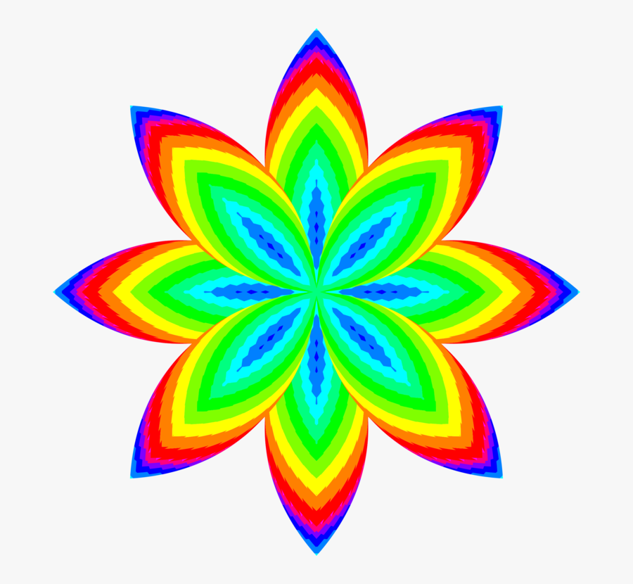 Flower,leaf,symmetry - Elements And Principles Of Art Drawing, Transparent Clipart