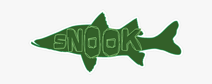 Snook Drawing Saltwater Fishing - Sticker Snook, Transparent Clipart