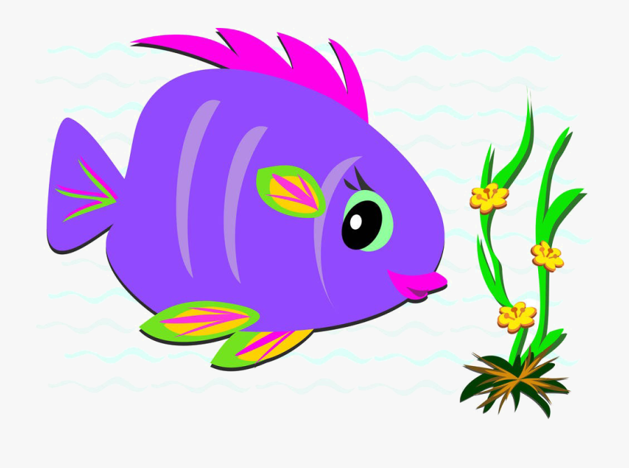 Svg Transparent Library Clip Art Cartoon Material Transprent - Cartoon Colorful Clipart Fish, Transparent Clipart